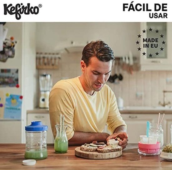 Glazen Jar voor Tweede Gisting van Kefir - 1,4 Liter — afbeelding 3