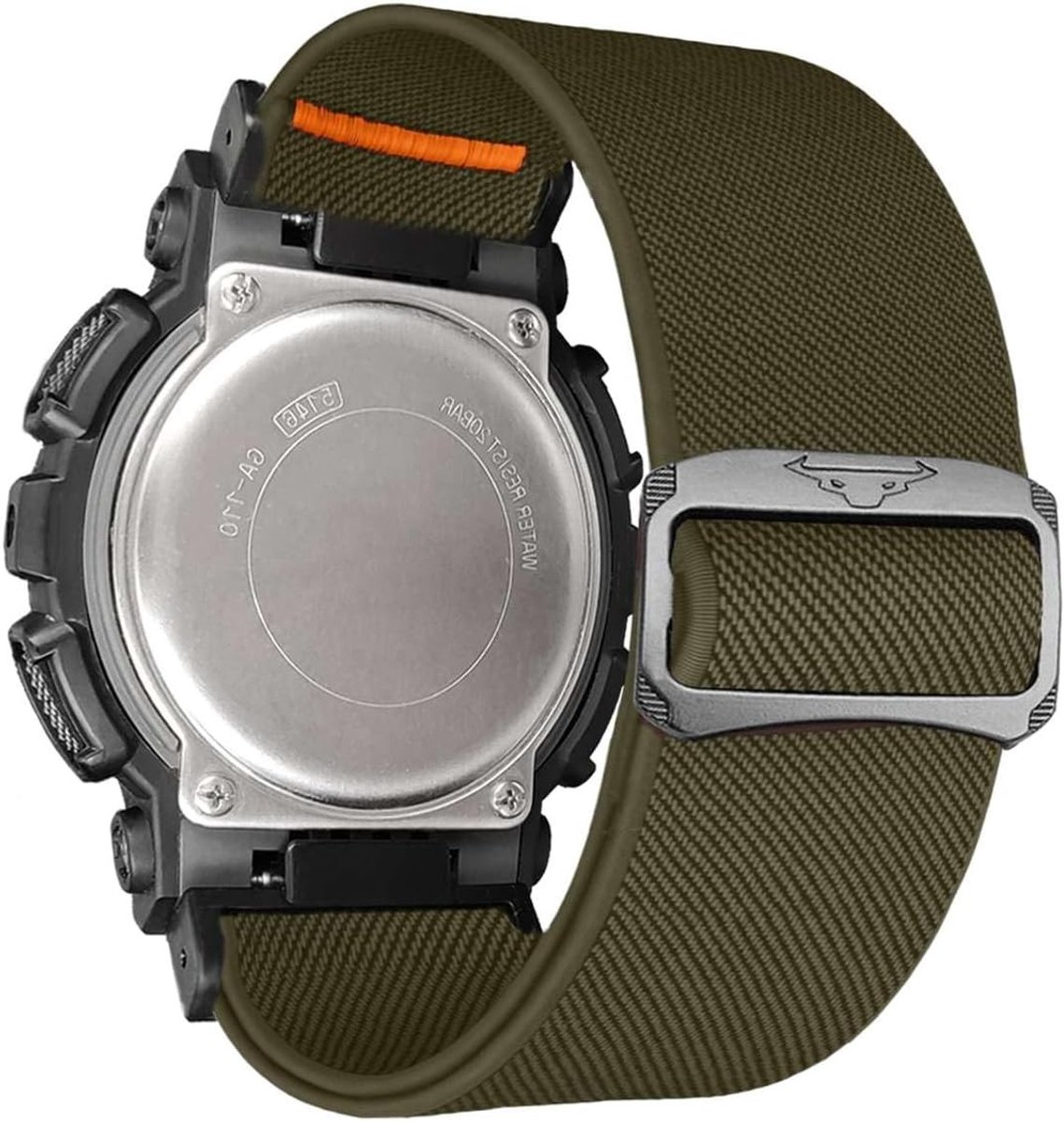 Zachte Rekbare Nylon Armbanden voor Casio G-Shock DW-5600/8900 - Verstelbare Gevlochten Horlogeband voor GA-100/GW-B5600/GB-5600/GW-6900, Duurzaam en Comfortabel