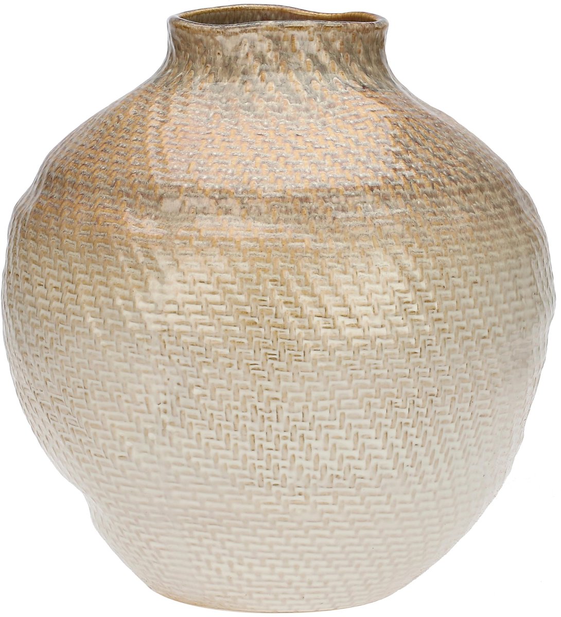 Keramische vaas XL - Spolia Collection - 36,5 x 36 cm - decoratief en uniek - ShopVlot