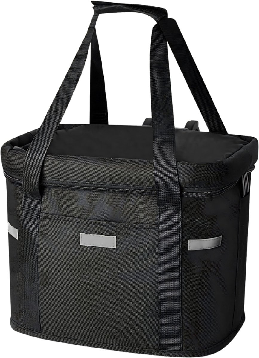Lìon® Fietsmand - Hondenfietsmand Achterop - Hondenfietsmand - Zwart - 34cm x 24cm x 28cm