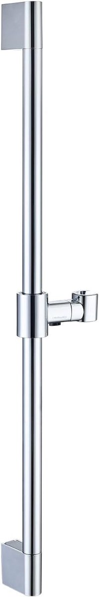 Standing shower arm in stainless steel 70 cm, wall shower arm with adjustable wall mount, Chrome - ShopVlot