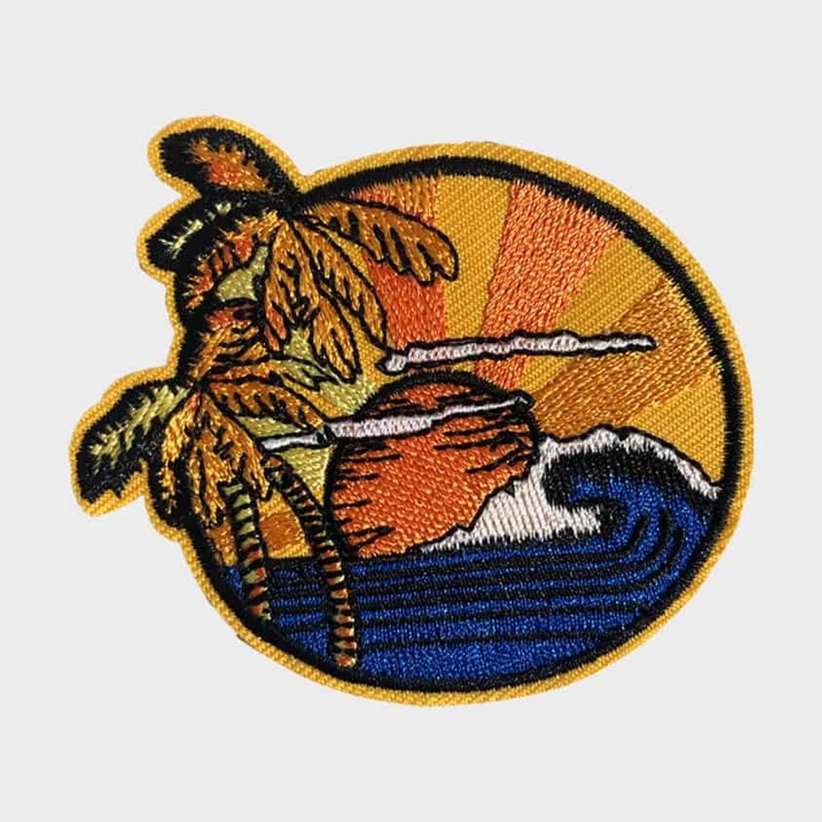 Patchy® – Zonsondergang Strijk Embleem Patch 7.8 x 7.5 cm