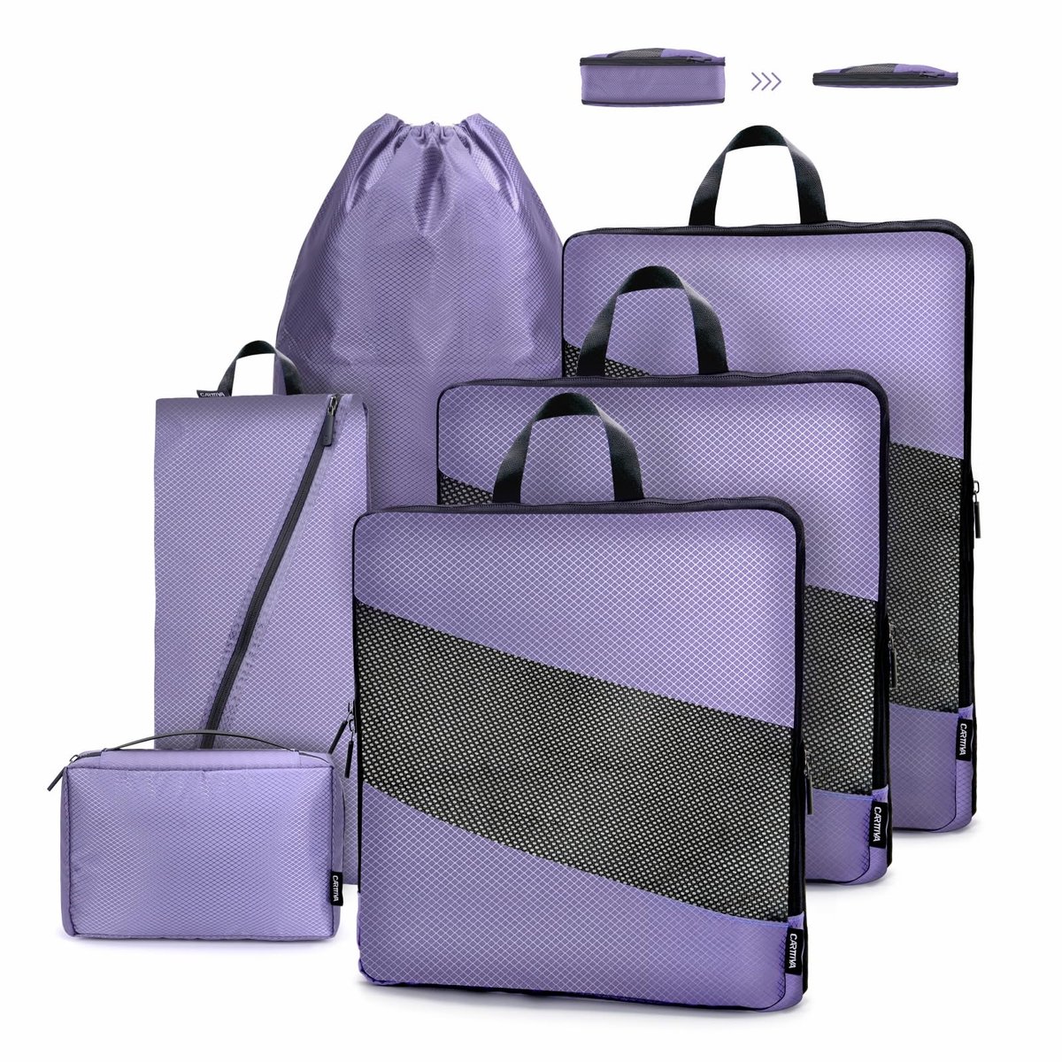 Koffer organizer set - ruimtebesparend en waterdicht - ultralicht en uitbreidbaar - ideaal voor reizen - ShopVlot