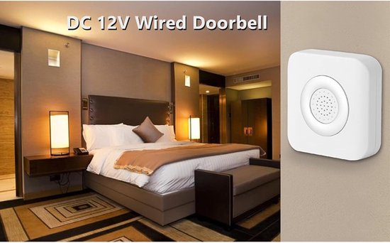 Doorbell, Doorbell DC 12V External Wired Doorbell Safe Electric Bubbles Bell Signal for Home Office Access Control - ShopVlot — afbeelding 3