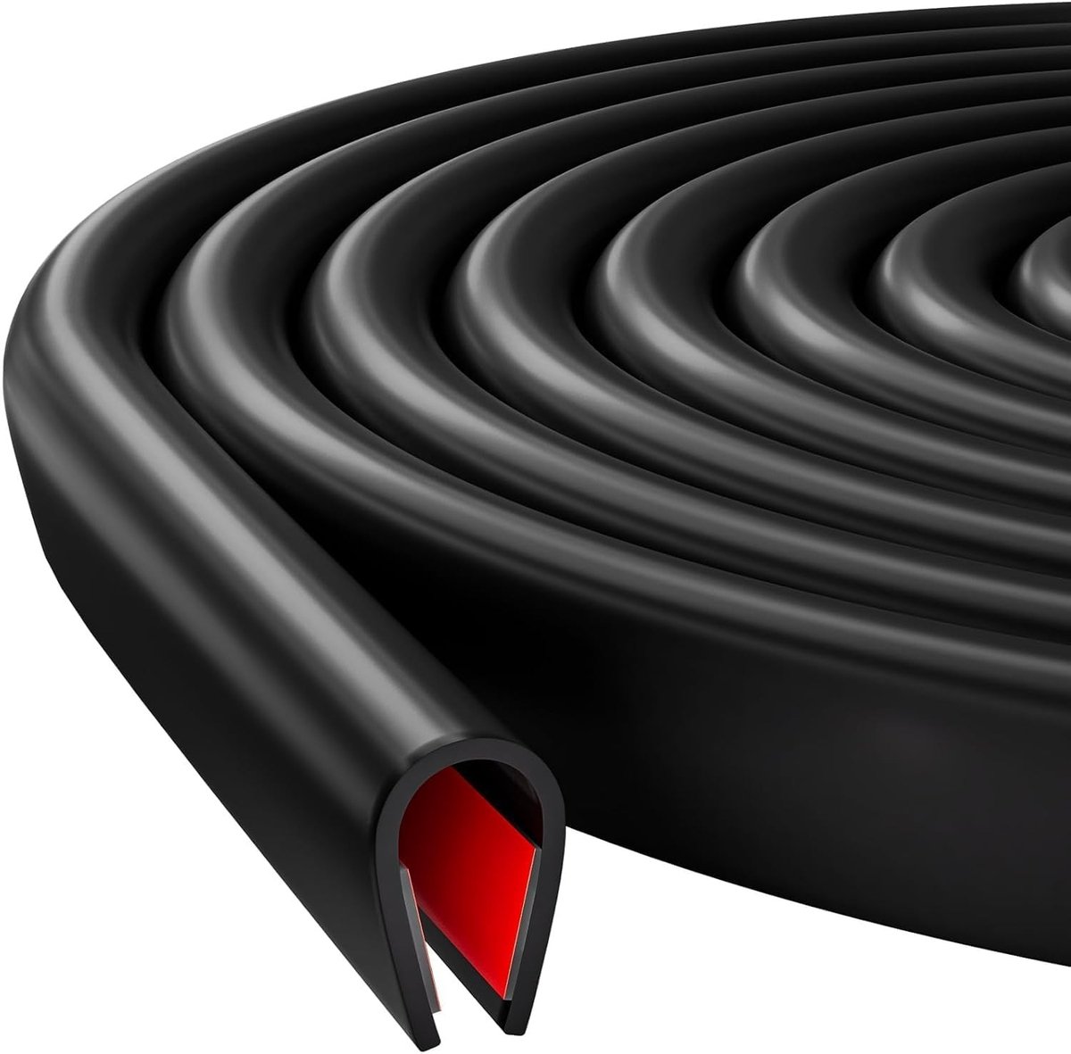 Zelfklevend EPDM Hoekbeschermingsprofiel 2 mm x 4 m - Rubberafdichting voor Auto Deuren, Glasplaten en Metaalbewerking