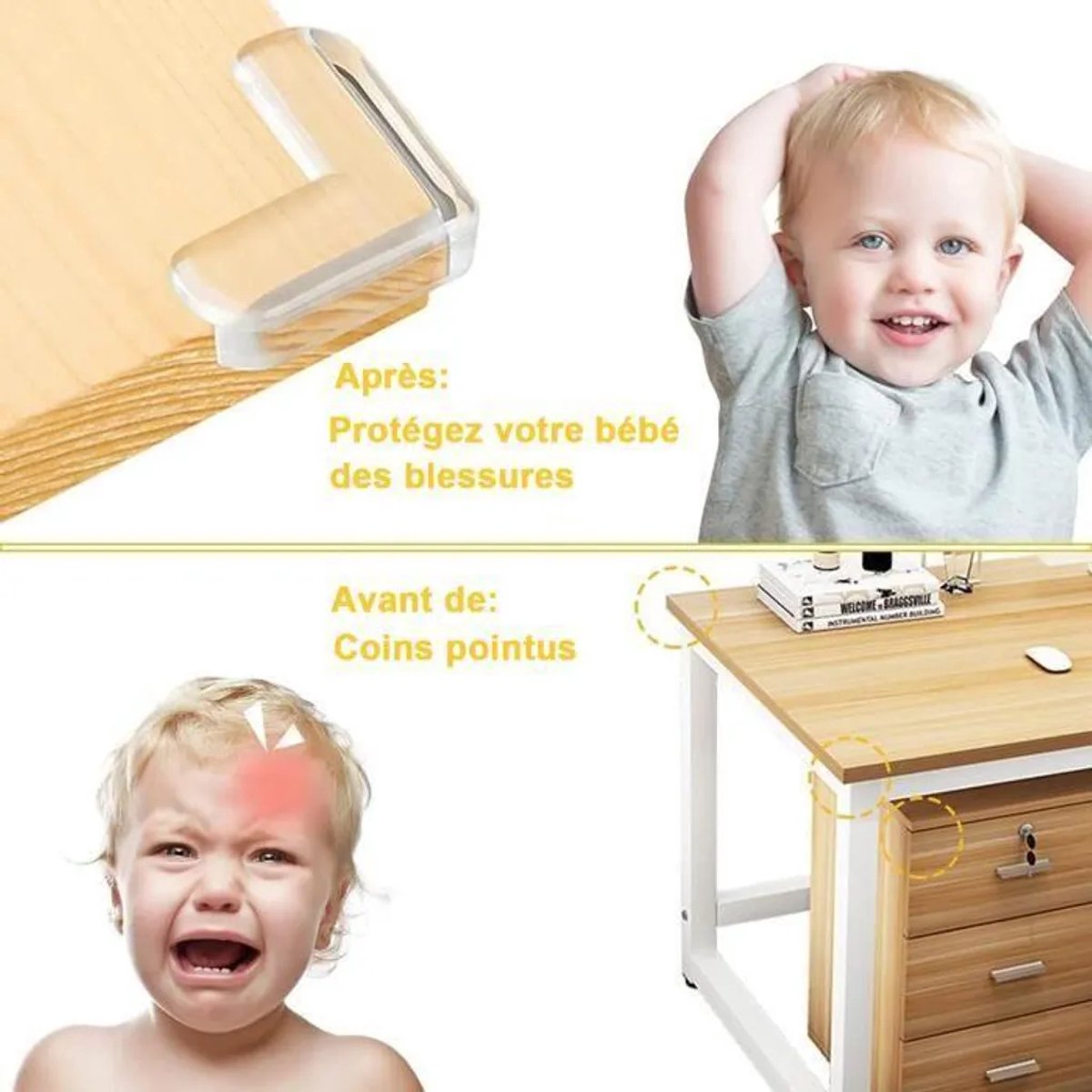 Kindertafelhoekbeschermers, set van 20 stuks