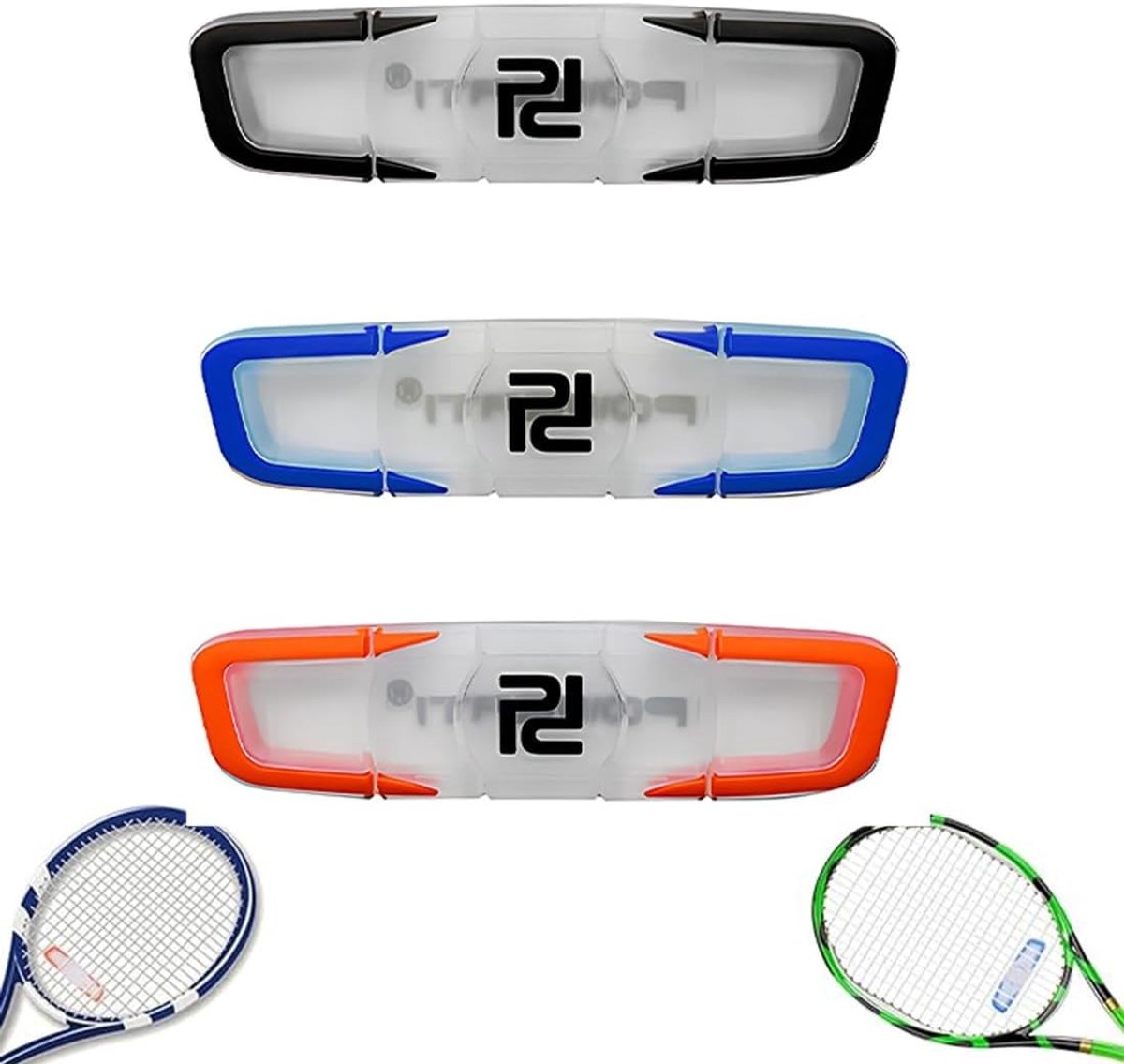 Tennis Racket Schokdempers, 3 Stuks Silicone Vibration Dampers voor Vermindering van Trillingen, Ideaal voor Tennis en Padel Spelers