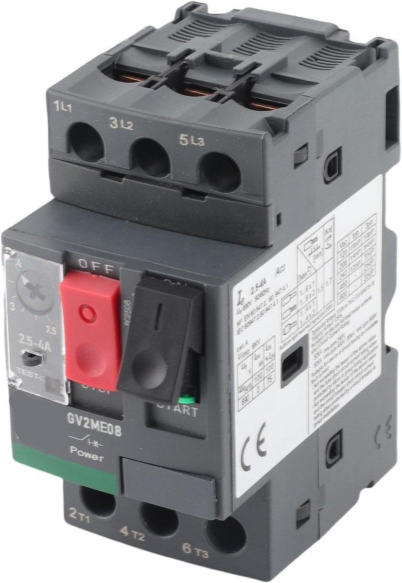 Motoroverbelastingsbeveiligingsschakelaar AC 690V 2,5-4A voor Veilige Installatie en Betrouwbare Bescherming tegen Overbelasting