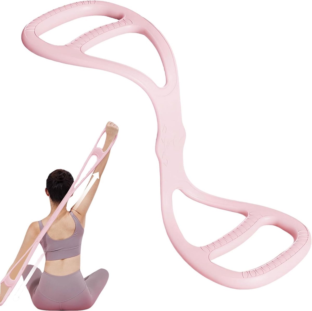 Weerstandbanden voor Pilates en Fitness - 8 Stuks, Zachte Grip voor Spiertraining en Flexibiliteit