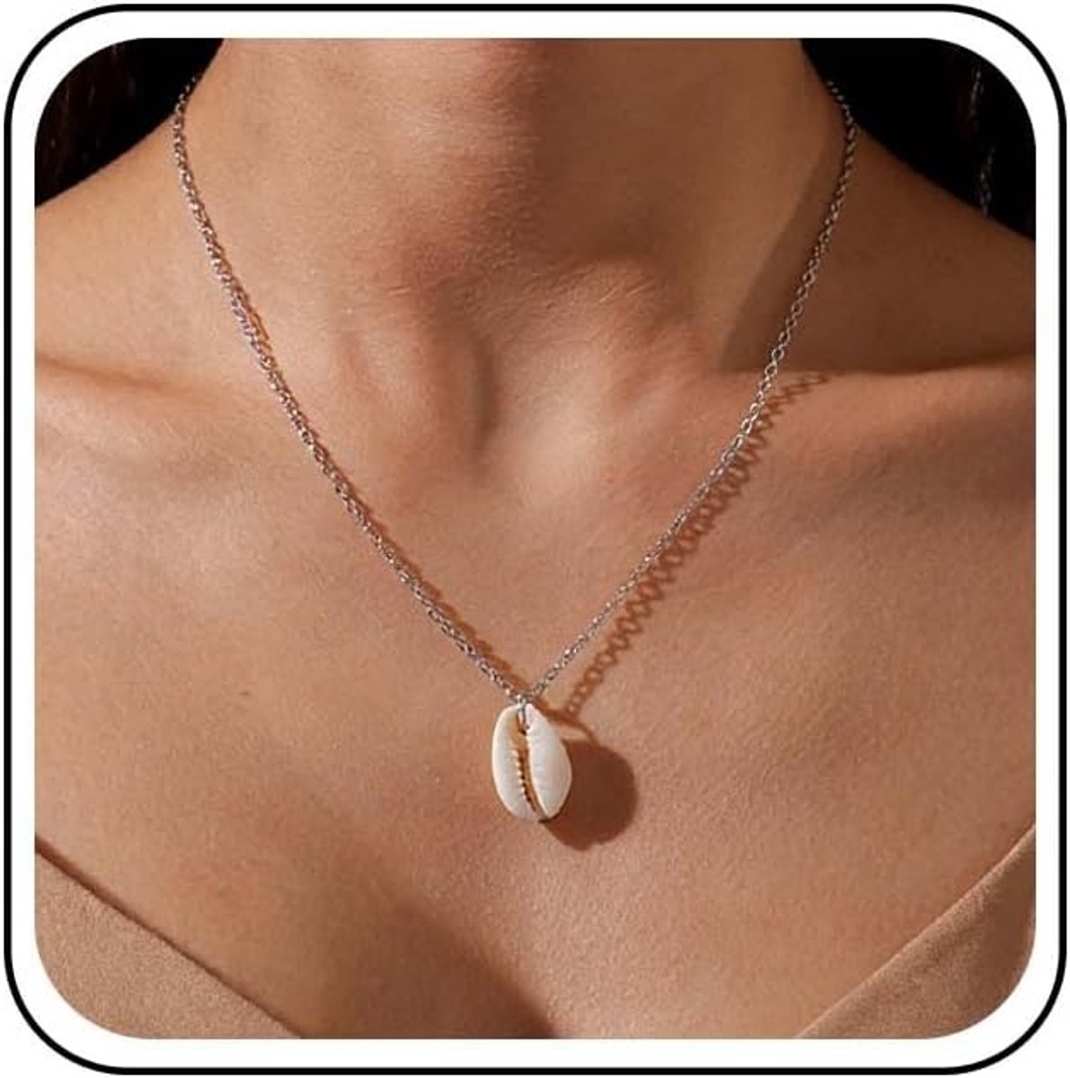 Vintage Cowrie Shell Choker Ketting voor Dames - Elegante Schelp Sieraad voor Strand en Casual Outfit