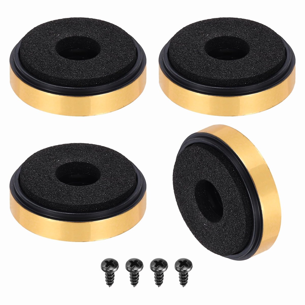 Isolatievoetjes voor luidspreker 30 mm x 8 mm - kunststof - anti-vibratie - verbeter geluidskwaliteit - ShopVlot