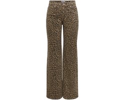 ONLY - ONLMADISON HW WIDE ANIMAL PANT PNT Dames Jeans