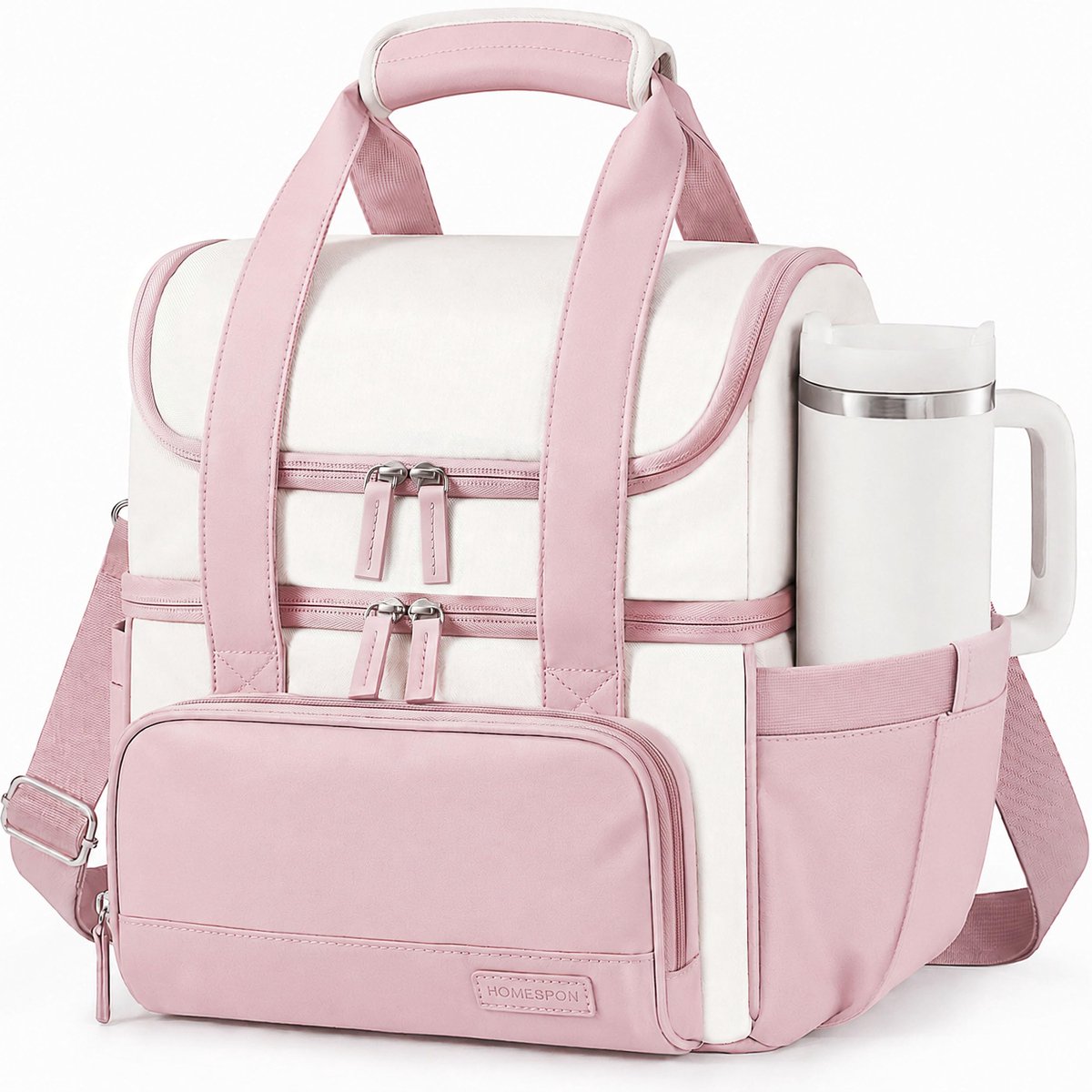 Lunchtas Dubbellaags 12L - Geïsoleerd - Met schouderriem - Perfect voor onderweg - ShopVlot