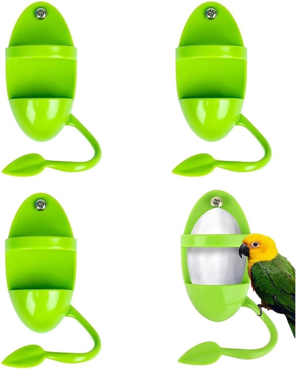 Set van 4 Sepia Komhouders voor Vogelvoederpalen met Stand, Geschikt voor Sepia, Fruit en Groenten