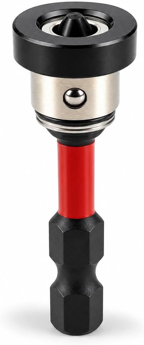 Set van 4 magnetische PH2 schroevendraaierbits van 50 mm met positioneringsring voor gips en gipsplaten, ideaal voor precisiewerk en klussen