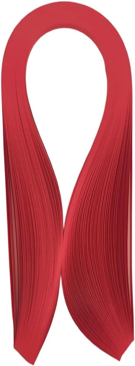 Quilling Papierstroken Rood 3mm 5mm 10mm - Felrode Gevlochten Papierstrips voor Filigree en Creatieve Projecten - 21" Lengte