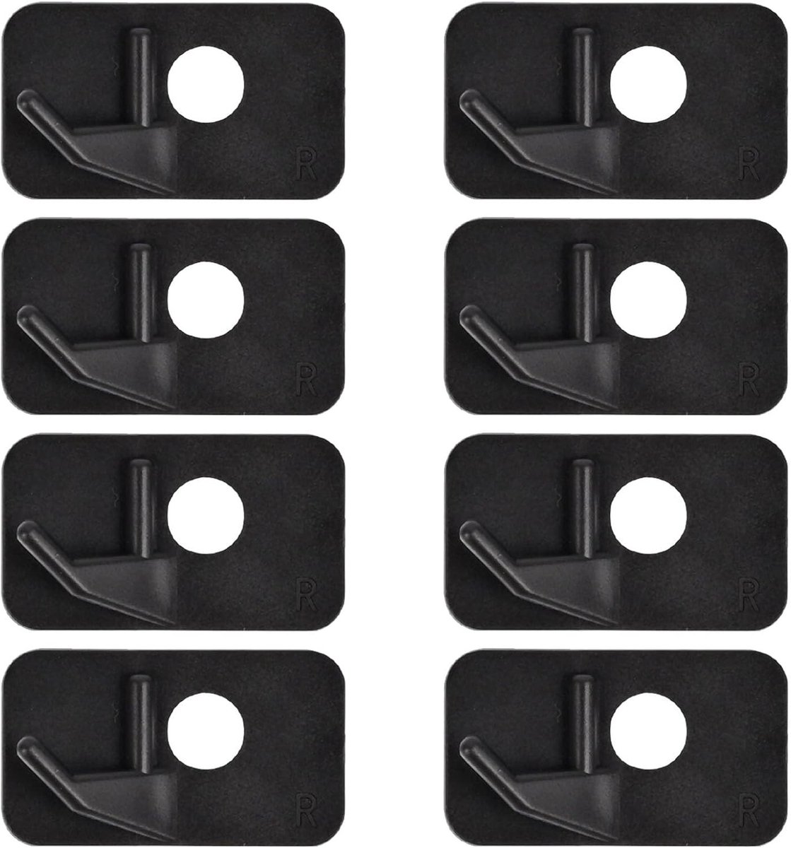 Arrow Rest voor Rechtshandige Boogschutters - 8 x Precisie Pijlsteun voor Nauwkeurige Schoten (Zwart)