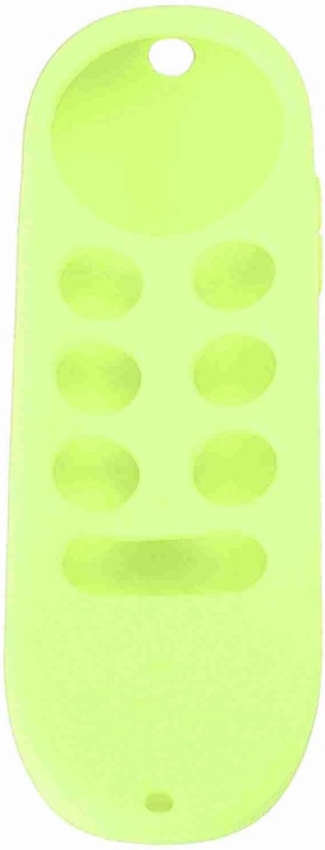 Siliconen Beschermhoes voor Afstandsbediening met Lanyard - Geschikt voor Chromecast en TV Afstandsbedieningen (Luminous Green)