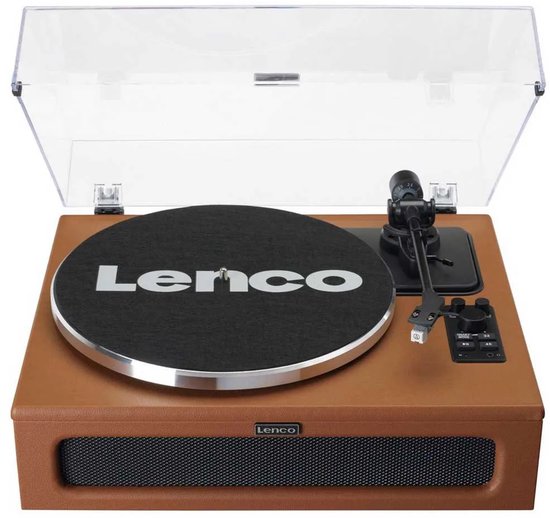 Lenco Platenspeler met Bluetooth - Vier ingebouwde Speakers 40W RMS - LS-430BN - Bruin — afbeelding 4