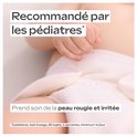 Recommandé par les pédiatres. Prend soin de la peau rougie et irritée.