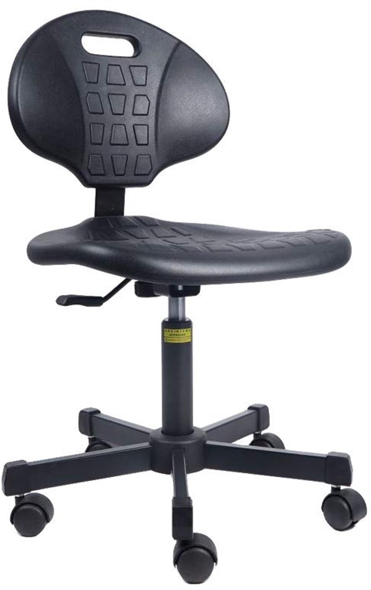 Dailygoods - Ergonomische Polyurethaan Werkstoel met Stalen Basis
