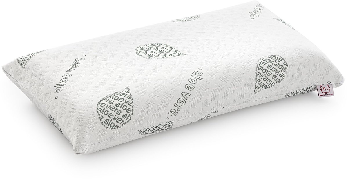 Dailygoods - Traagschuim Memory Foam Hoofdkussen 60 x 36 x 12 cm - Ergonomisch en Ademend met Aloë Vera Hoes