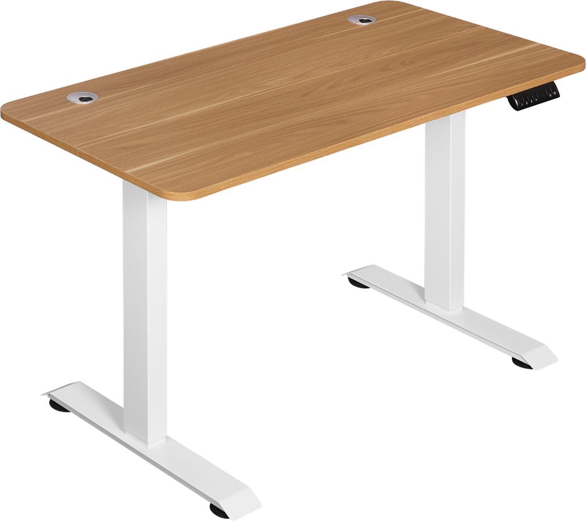 Bureau 116 cm Bruin - Verstelbaar en Elektrisch - Voor Dagelijks Gebruik, Thuis en Professioneel Gebruik