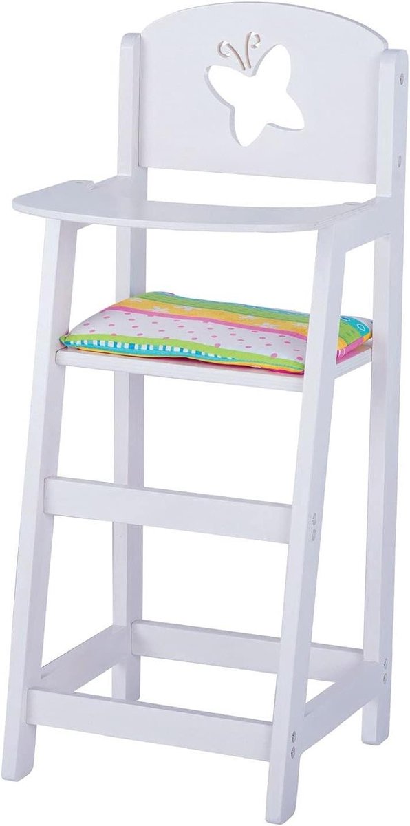 Poppenstoel Set - Kinderstoel - Spelen met poppen - Vrolijk en kleurrijk - Medium formaat - Gedessineerd