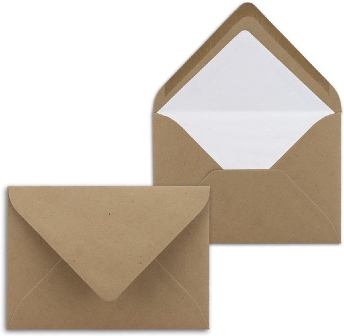 Enveloppen Zandbruin - Papieren Enveloppen Post Enveloppen - Kaarten Versturen - Met Tissue Voering - DIN C6 - Zandbruin