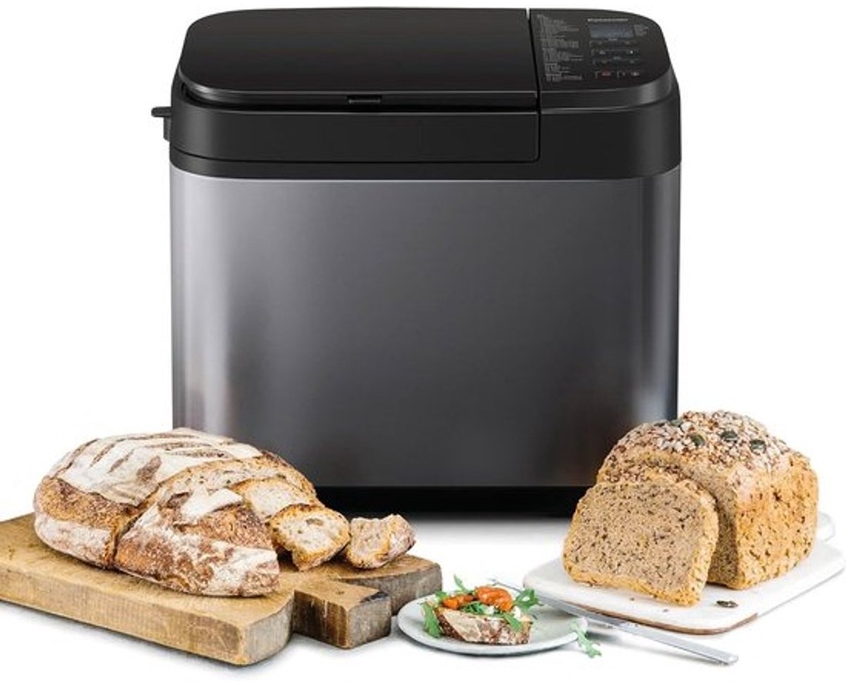 Automatische Broodbakmachine - Thuisbakkerij Apparaat - Zelf Brood Maken - 32 Programma's Inclusief Glutenvrij - 11 Kilogram Capaciteit - Donkergrijs