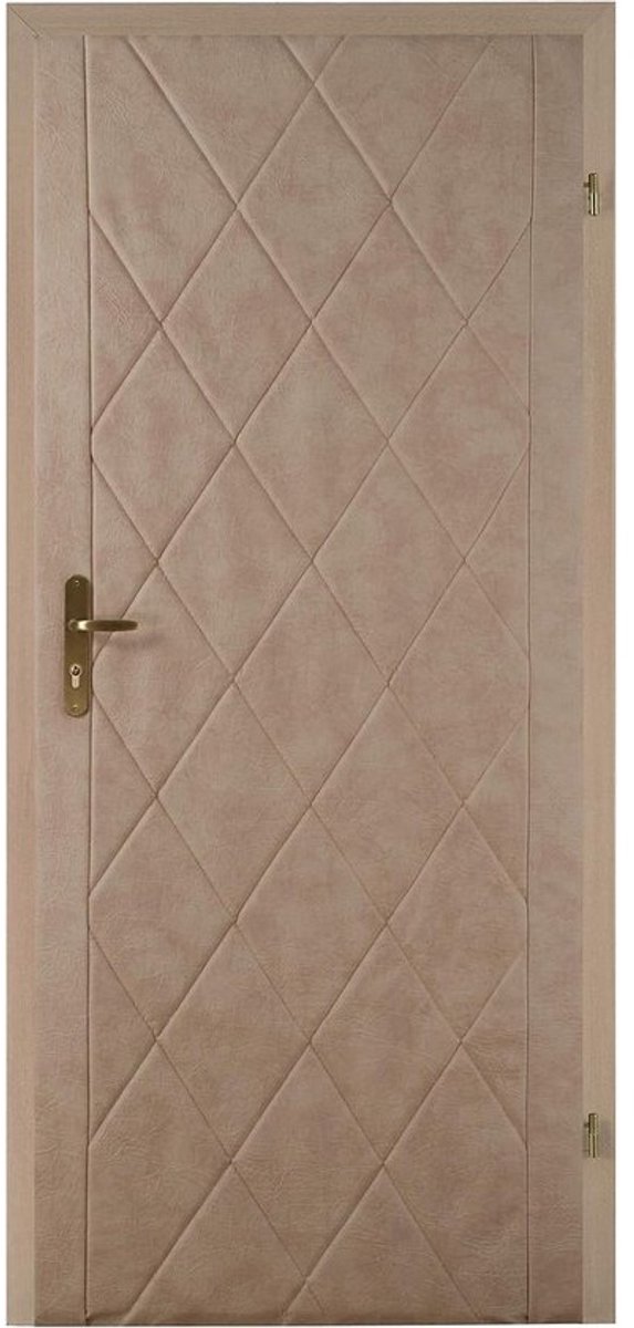 Zelfklevende Deurbekleding Klassiek Crèmebeige voor Warmte- en Geluidsisolatie Binnendeuren