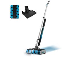 Cecotec FreeGo Wash Twice Spray X-Treme Elektrische dweil Batterij/Accu Zakloos 60 W Roestvrijstaal, Blauw 2 Ah