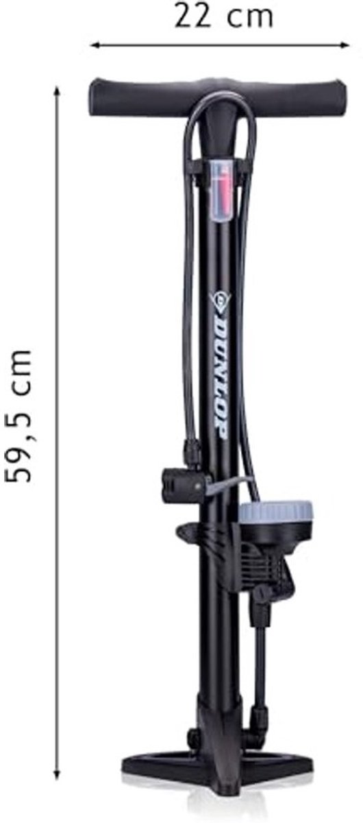 Fietspomp 160/180PSI - Staande Pomp voor Schrader, Hollands en Frans Ventiel - Inclusief Adapters voor Waterspeelgoed en Ballen — afbeelding 2