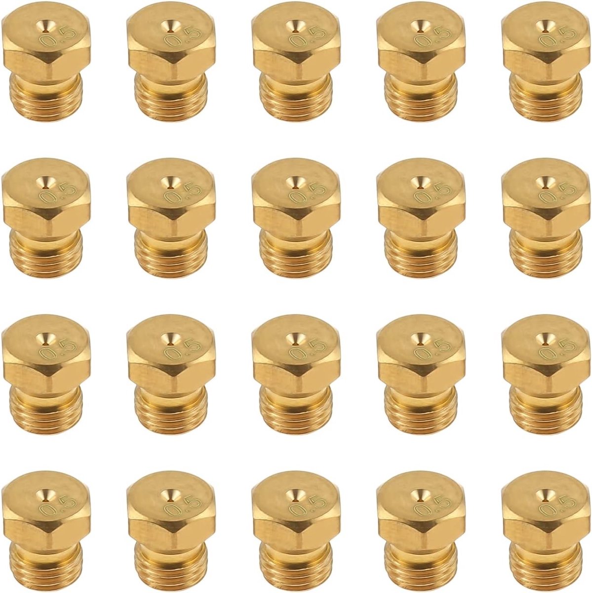 20 Stuks Messing Jet Nozzles voor Universele Gasbranders en Verwarmingssystemen