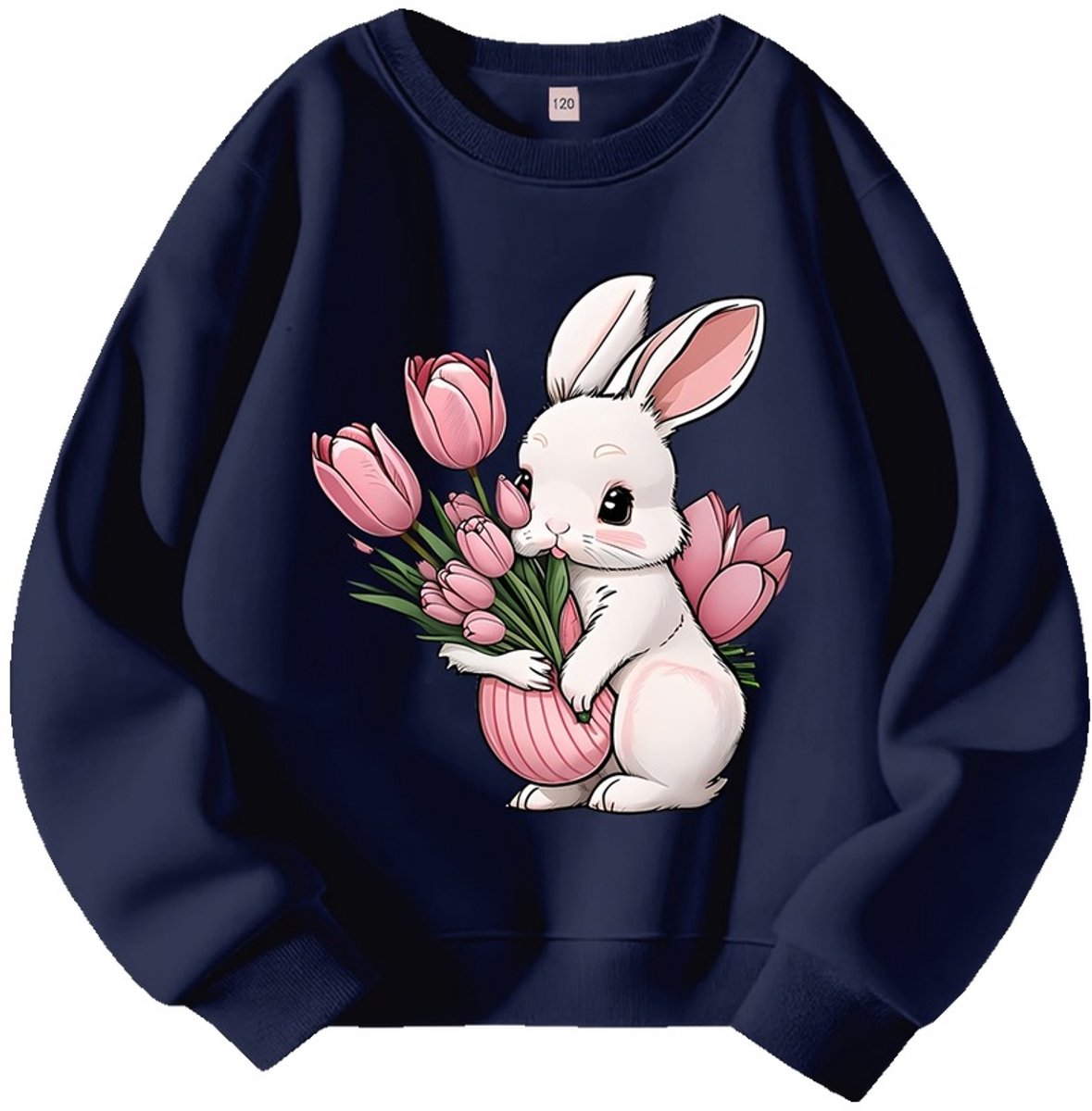Currero Sweater Meisjes Sweaters Sweatshirt Hoodie Warme Trui Pullover Jumper Crewneck Vest Donkerblauw 11-12 Jaar
