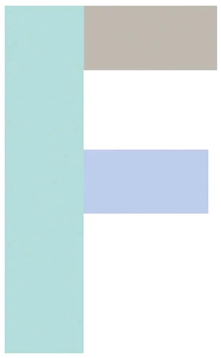 Lilipinso muursticker Happy letter F