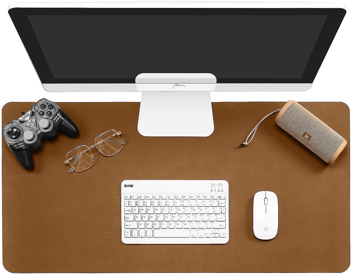 Muismat Gaming XXL - Waterdichte stofoppervlakte & Antislipbasis - Bureauonderlegger voor PC, Laptop & Computer - Roze 80x30 cm