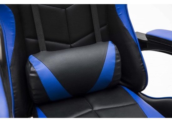 Ergonomische Gaming Stoel Jongen Meisje Blauw Zwart - Verstelbare Race Bureaustoel — afbeelding 3