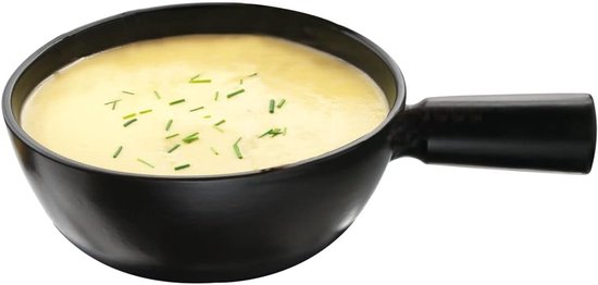 Fonduepan Keramiek - Kaasfondue Pan - Gezellig Tafelen - Vaatwasserbestendig - 13 Liter - Zwart — afbeelding 5