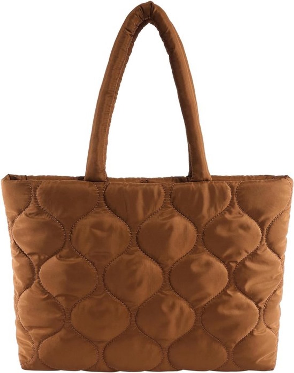 Gewatteerde Tote Bag - Shopper Tas - Dagelijks Gebruik - Waterdicht Nylon Materiaal - 40 x 12 x 30 cm