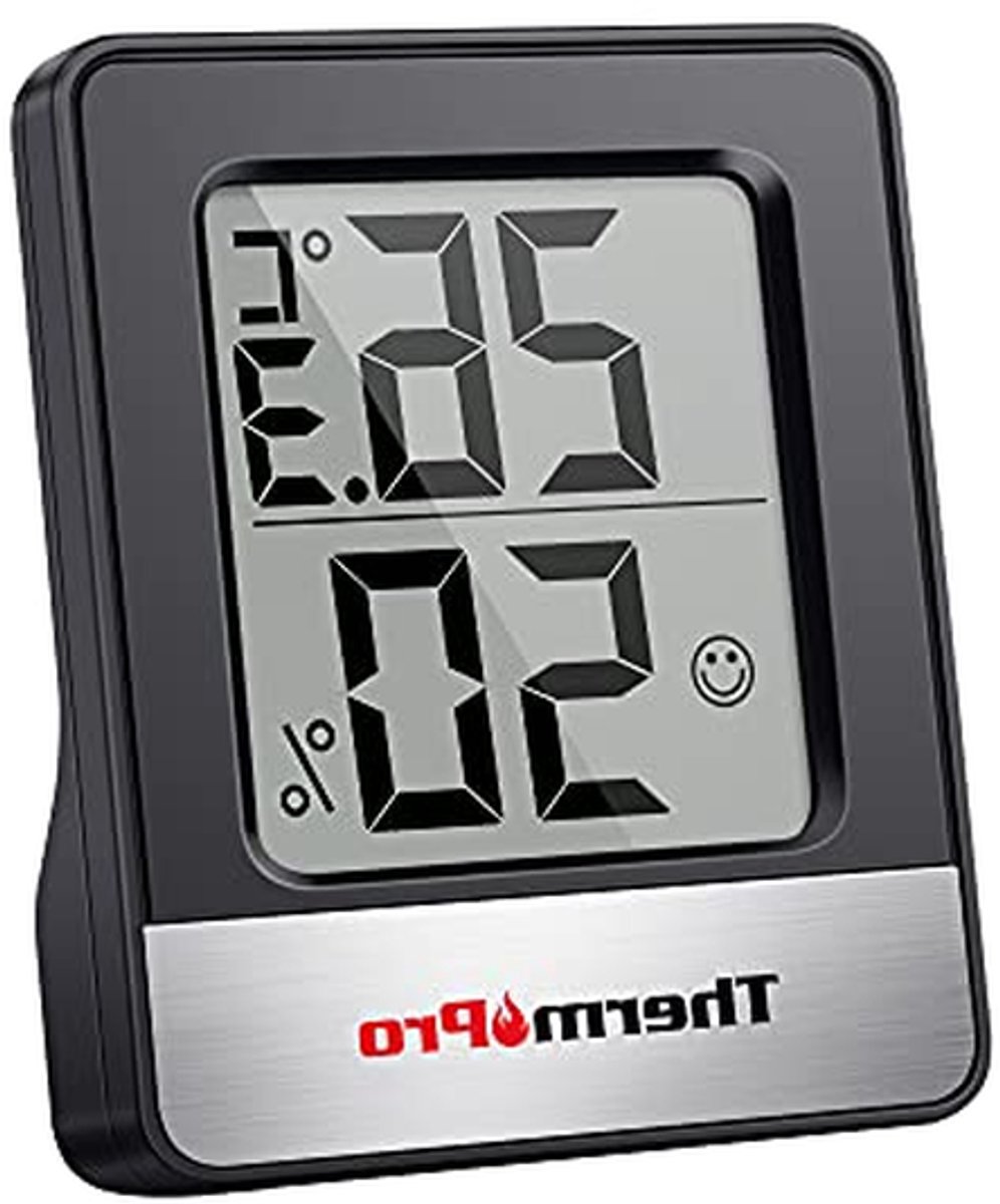 Digitale Kamer Thermometer - Mini Hygrometer - Binnenklimaat Monitoren - Comfort Indicator - 5.5 cm - Wit