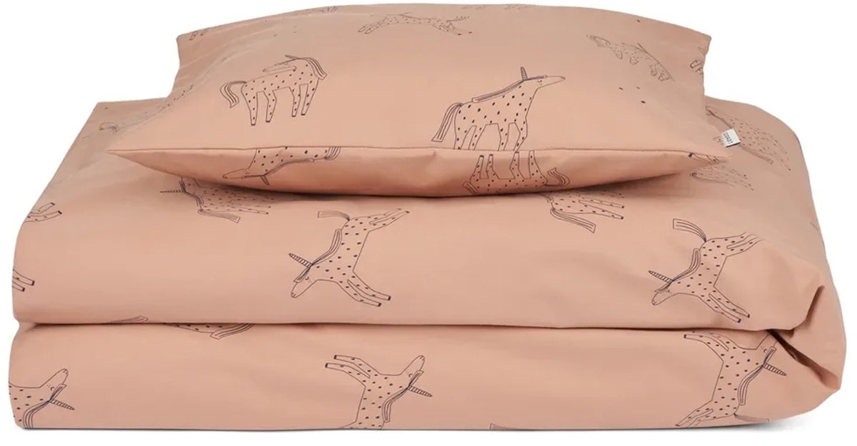Liewood beddengoed - Carmen, 70x100 cm, kleur: Eenhoorn / Bleke Toscane