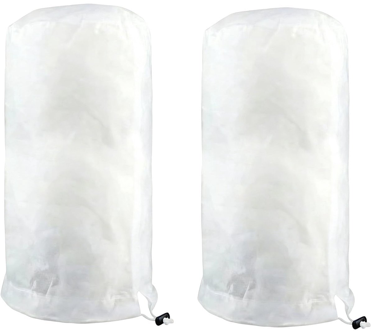 2 Stuks Planten Winterbeschermhoes - Winterhard met Ritssluiting & Trekkoord - Voor Kuipplanten - 80 x 100 cm
