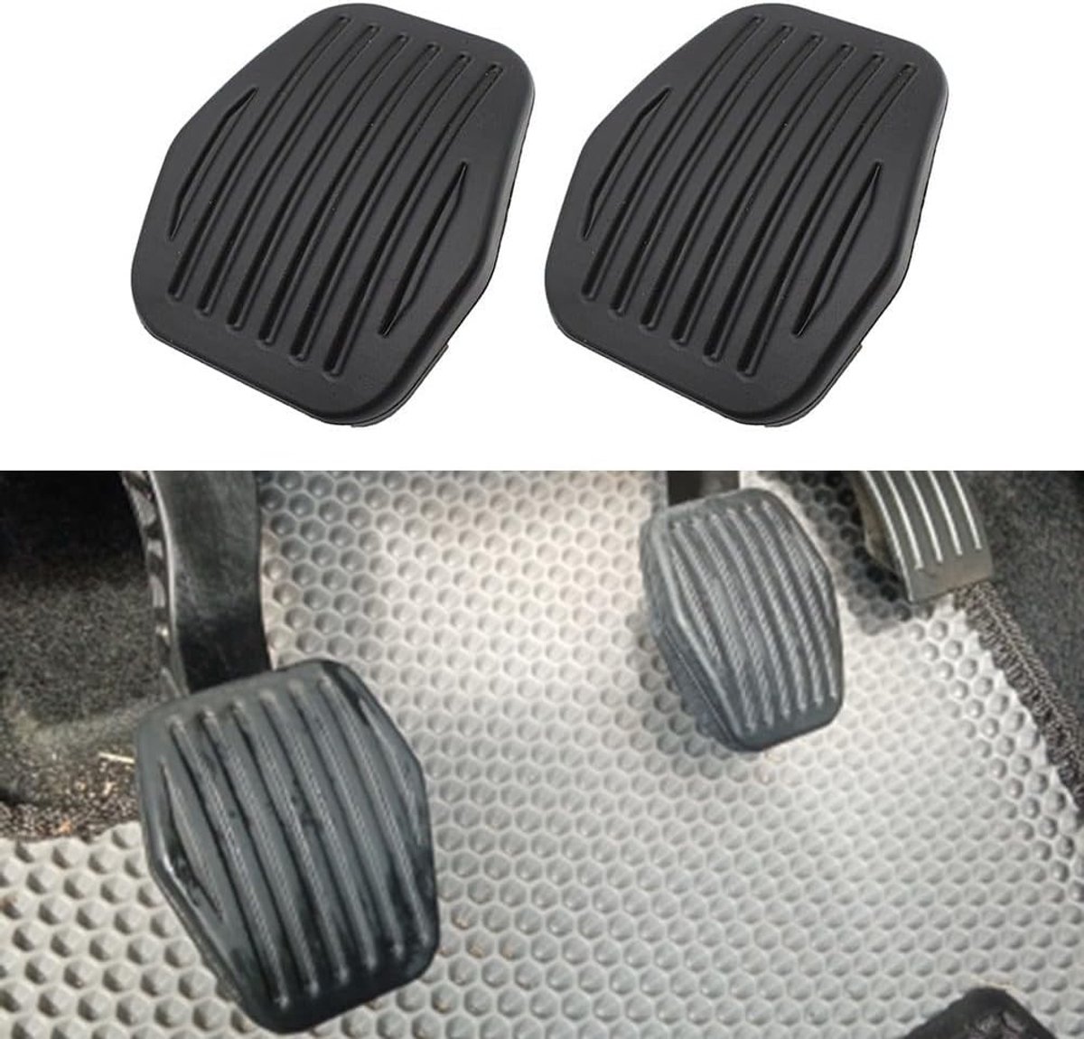 Rem- en Koppeling Pedal Pad Covers voor Ford Focus III en Kuga MK2 - Eenvoudige Installatie, Duurzaam en Stijlvol