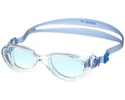 Speedo Futura Hydrospex Zwembril - Comfortabele Duikbril Volwassenen - Anti condens & UV-bescherming - Recreatieve Zwembril met Verstelbare Band - Clear/Blauw