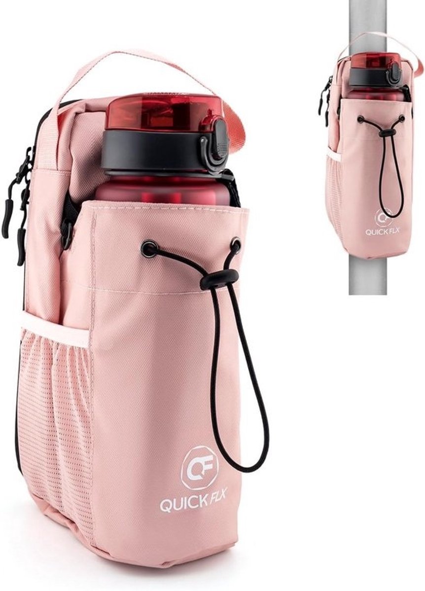 Compacte Sling Bag voor Sport en Training met Magneetbevestiging en Flessenhouder