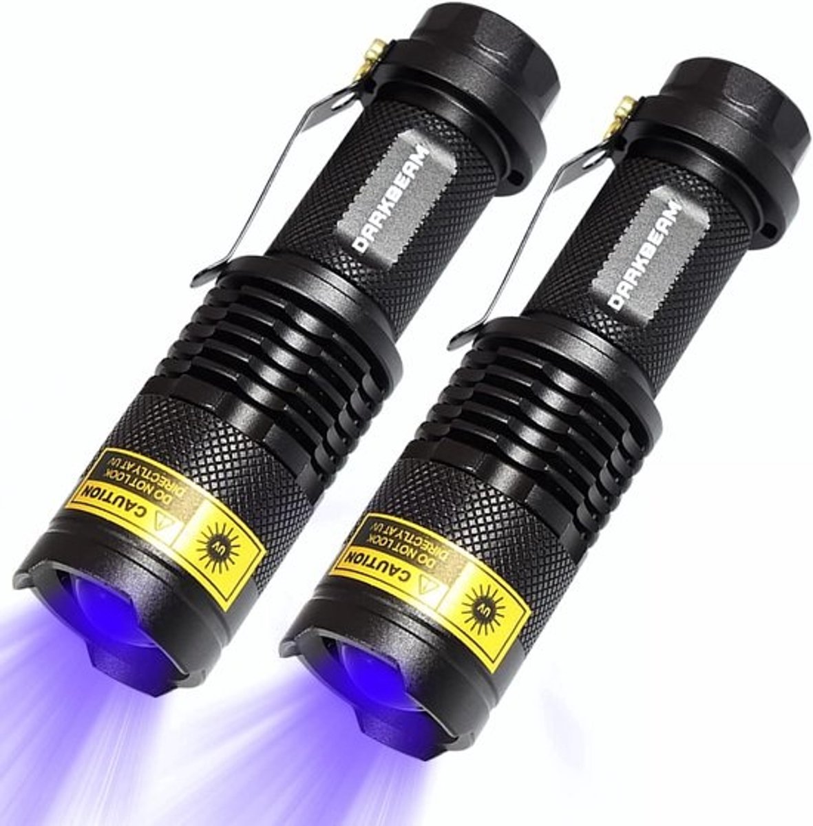 UV Zaklamp Zwart Licht 365nm voor Huisdier Urine Detectie en Curing - 2 Stuks