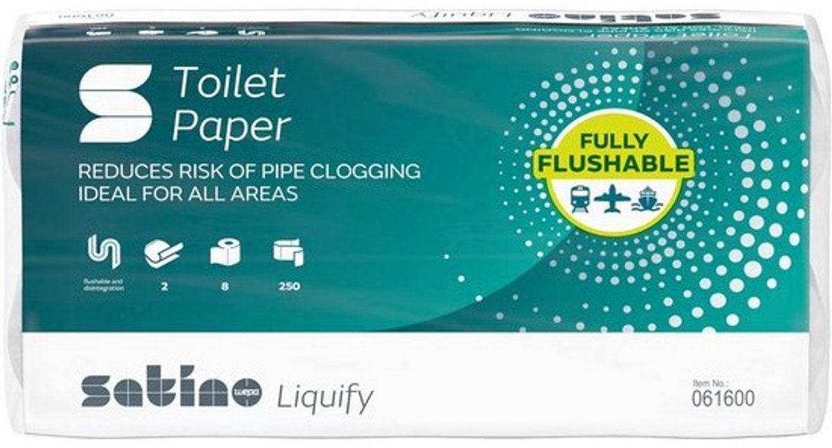 Camping Toiletpapier - Zelfoplossend en Ideaal voor Outdoor, Boot, en Camper - 8 Rollen à 250 Vellen