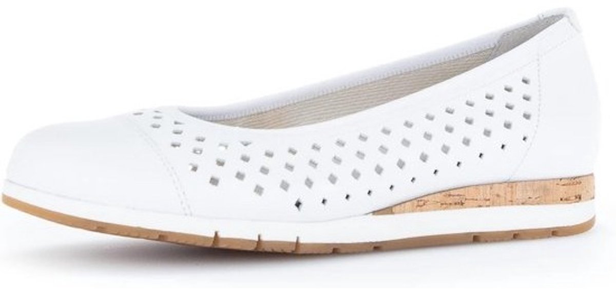 Dames Pumps met Perforatie en Lage Hakken