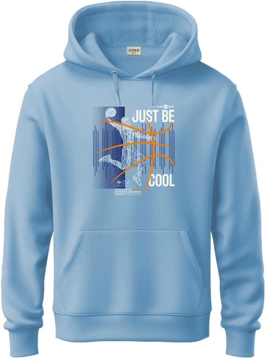 Heren Hoodie Katoen Bedrukt - Comfortabele Sweatshirt met Capuchon